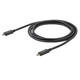 StarTech.com 6.6ft (2m) USB-C Cable, USB 5Gbps, 60W (3A) Power Delivery, 4K 60Hz DP Alt Mode, TPE Jacket - Thunderbolt Compatible