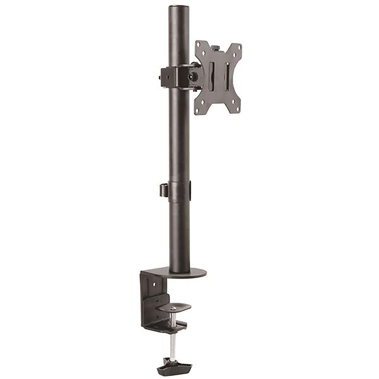 StarTech.com Single Monitor Desk Mount - Single Screen Heavy Duty Pole Mount for up to 34" (17.6lb/8kg) VESA Compatible Displays - Ergonomic Height Adjustable Monitor Arm Mount - Desk Clamp/Grommet