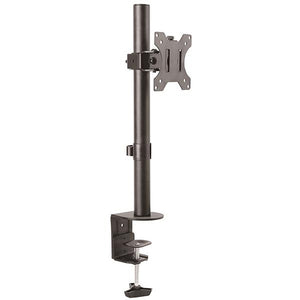 StarTech.com Single Monitor Desk Mount - Single Screen Heavy Duty Pole Mount for up to 34" (17.6lb/8kg) VESA Compatible Displays - Ergonomic Height Adjustable Monitor Arm Mount - Desk Clamp/Grommet