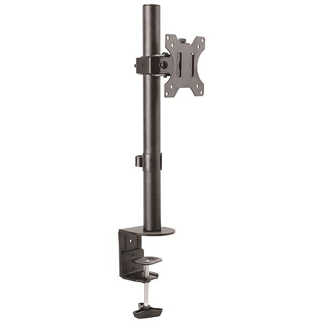 StarTech.com Single Monitor Desk Mount - Single Screen Heavy Duty Pole Mount for up to 34" (17.6lb/8kg) VESA Compatible Displays - Ergonomic Height Adjustable Monitor Arm Mount - Desk Clamp/Grommet