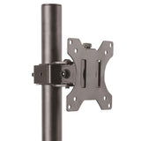StarTech.com Single Monitor Desk Mount - Single Screen Heavy Duty Pole Mount for up to 34" (17.6lb/8kg) VESA Compatible Displays - Ergonomic Height Adjustable Monitor Arm Mount - Desk Clamp/Grommet