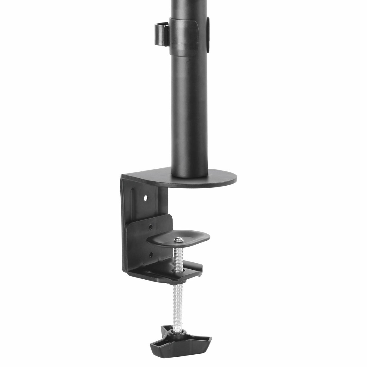 StarTech.com Single Monitor Desk Mount - Single Screen Heavy Duty Pole Mount for up to 34" (17.6lb/8kg) VESA Compatible Displays - Ergonomic Height Adjustable Monitor Arm Mount - Desk Clamp/Grommet