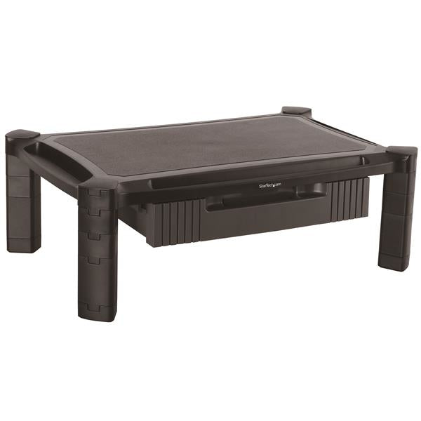 StarTech.com Monitor Riser with Drawer - Height Adjustable - Large - For up to 32" (22lb/10kg) Displays