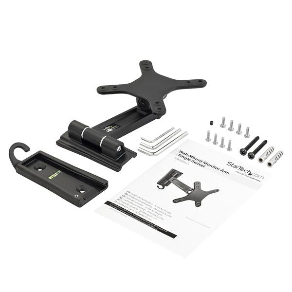 StarTech.com Wall-Mount Monitor Arm - Single Swivel - For up to 34" (33.1lb/15kg) Displays