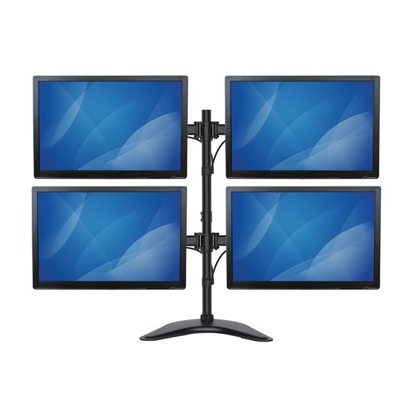 StarTech.com Quad-Monitor Desktop Stand - Articulating - For up to 27" (17.6lb/8kg) Displays