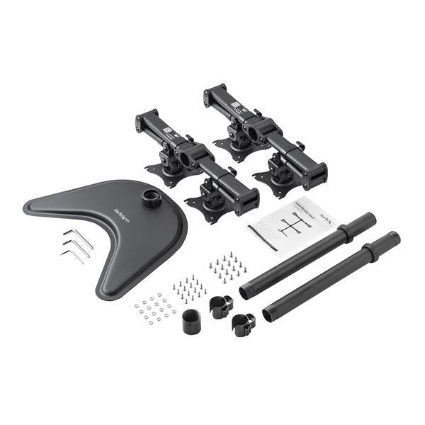 StarTech.com Quad-Monitor Desktop Stand - Articulating - For up to 27" (17.6lb/8kg) Displays