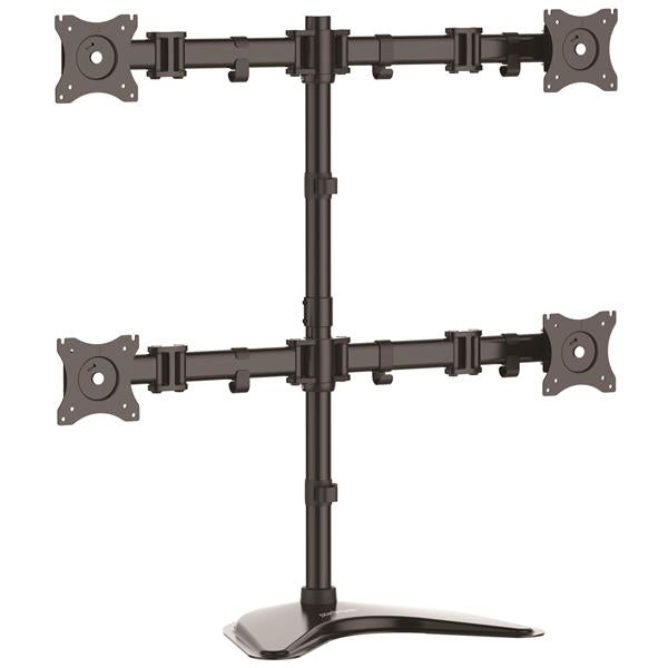 StarTech.com Quad-Monitor Desktop Stand - Articulating - For up to 27" (17.6lb/8kg) Displays