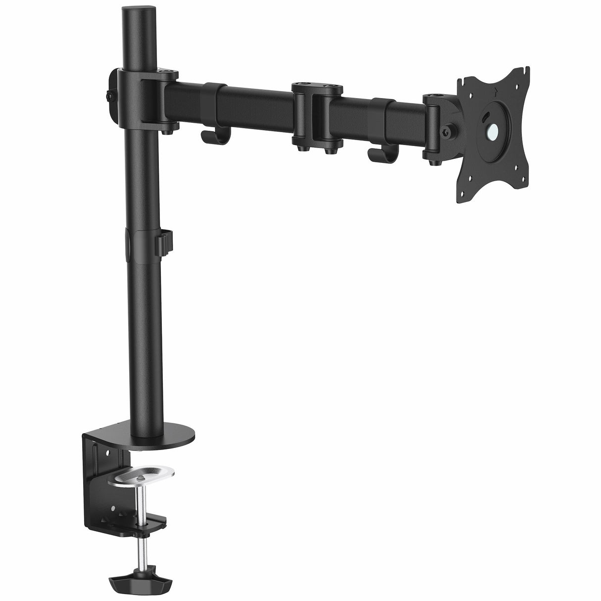 StarTech.com Desk Mount Monitor Arm for up to 34" (17.6lb/8kg) VESA Compatible Displays - Articulating Pole Mount Single Monitor Arm - Ergonomic Height Adjustable Monitor Mount - Desk Clamp/Grommet