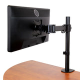 StarTech.com Desk Mount Monitor Arm for up to 34" (17.6lb/8kg) VESA Compatible Displays - Articulating Pole Mount Single Monitor Arm - Ergonomic Height Adjustable Monitor Mount - Desk Clamp/Grommet