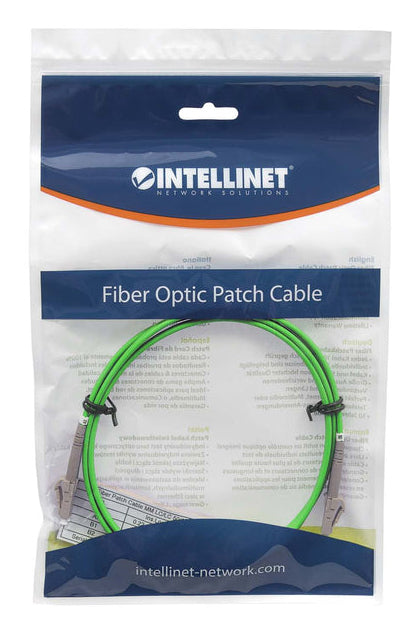 Intellinet 760898 InfiniBand/fibre optic cable 3 m LC MMF Lime