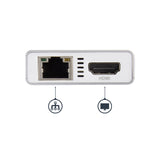 StarTech.com USB-C Multiport Adapter - USB-C Travel Docking Station w/ 4K HDMI - 60W Power Delivery Pass-Through, GbE, 2pt USB-A 3.0 Hub - Portable Mini USB Type-C Dock for Laptop - White