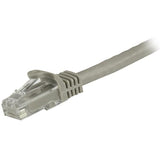 StarTech.com 1ft CAT6 Ethernet Cable - Gray CAT 6 Gigabit Ethernet Wire -250MHz 100W PoE RJ45 UTP Network/Patch Cord Snagless w/Strain Relief Individually Tested