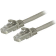 StarTech.com 1ft CAT6 Ethernet Cable - Gray CAT 6 Gigabit Ethernet Wire -250MHz 100W PoE RJ45 UTP Network/Patch Cord Snagless w/Strain Relief Individually Tested