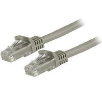 StarTech.com 1ft CAT6 Ethernet Cable - Gray CAT 6 Gigabit Ethernet Wire -250MHz 100W PoE RJ45 UTP Network/Patch Cord Snagless w/Strain Relief Individually Tested