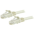 StarTech.com 6in CAT6 Ethernet Cable - White CAT 6 Gigabit Ethernet Wire -250MHz 100W PoE RJ45 UTP Network/Patch Cord Snagless w/Strain Relief Individually Tested