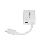 StarTech.com USB C to VGA Adapter with Power Delivery - 1080p USB Type-C to VGA Monitor Video Converter w/ Charging - 60W PD Pass-Through - Thunderbolt 3 Compatible - White