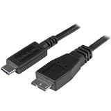StarTech.com 1.6ft (50cm) USB-C to Micro USB-B Cable, USB 10Gbps, Data Cord, 3A, USB C to Micro-B Data Transfer Cable