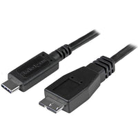 StarTech.com 1.6ft (50cm) USB-C to Micro USB-B Cable, USB 10Gbps, Data Cord, 3A, USB C to Micro-B Data Transfer Cable