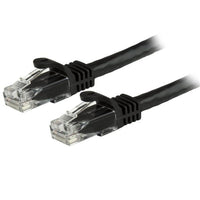 StarTech.com 2ft CAT6 Ethernet Cable - Black CAT 6 Gigabit Ethernet Wire -250MHz 100W PoE RJ45 UTP Network/Patch Cord Snagless w/Strain Relief Individually Tested