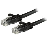 StarTech.com 20ft CAT6 Ethernet Cable - Black CAT 6 Gigabit Ethernet Wire -250MHz 100W PoE RJ45 UTP Network/Patch Cord Snagless w/Strain Relief Individually Tested