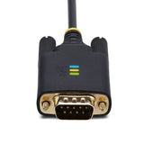 StarTech.com 13ft (4m) 2-Port USB to Serial Adapter Cable, Interchangeable DB9 Screws/Nuts, COM Retention, USB-A to DB9 RS232, FTDI, Level-4 ESD Protection, Windows/macOS/ChromeOS/Linux - Rugged TPE Construction