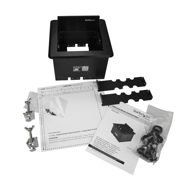 StarTech.com Conference Table Cable Management Box - Table Top - Conference Room AV - Conference Table Connectivity Box