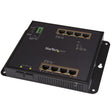 StarTech.com Industrial 8 Port Gigabit PoE+ Switch w/2 SFP MSA Slots - 30W - Layer/L2 Switch Hardened GbE Managed - Rugged High Power Gigabit Ethernet Network Switch IP-30/-40 C to 75 C - TAA