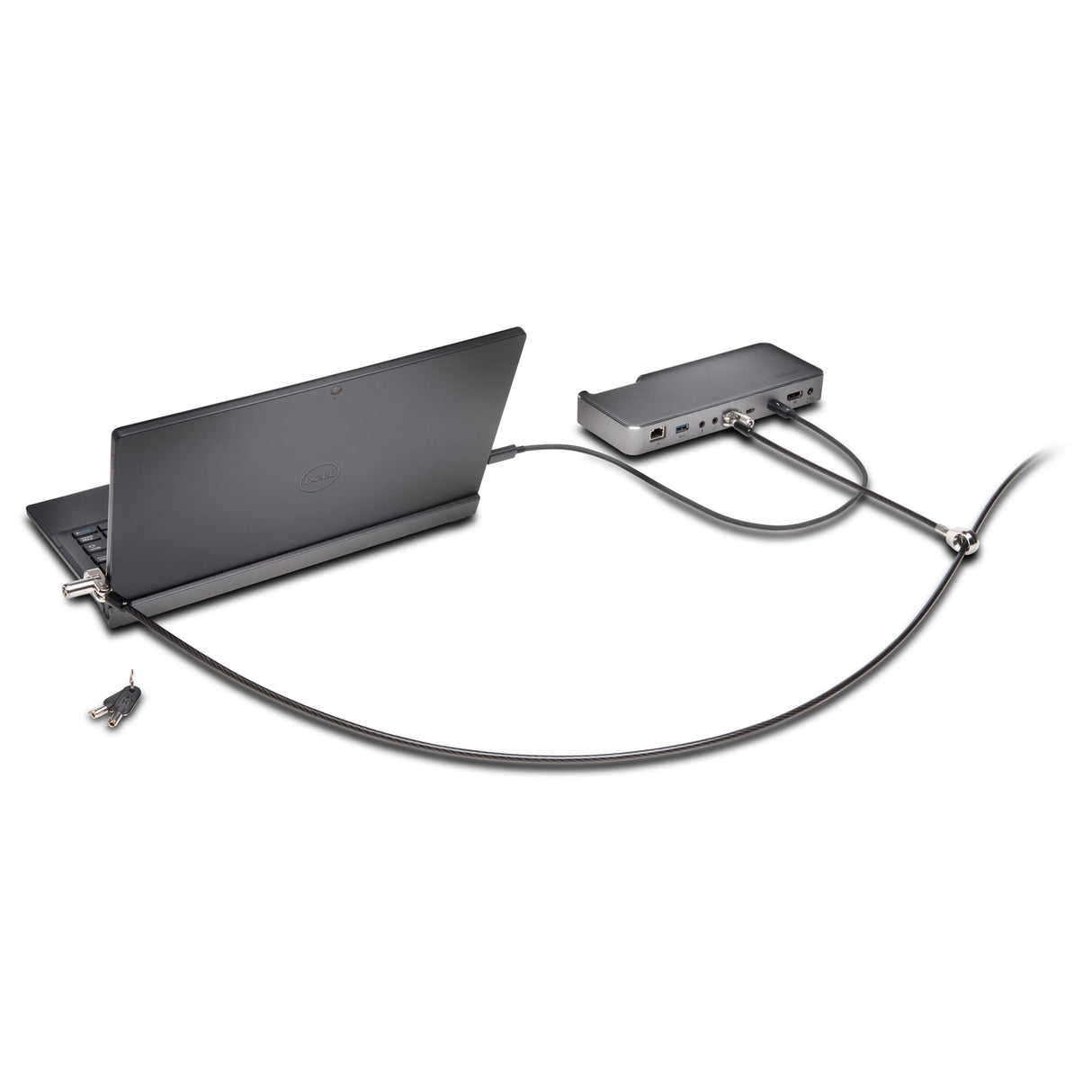 Kensington N17 Keyed Dual Head Laptop Lock for Wedge-Shaped Slots — Master Keyed