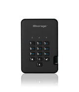 iStorage diskAshur² HDD 3TB Black | Secure Portable Hard Drive |AES-XTS 256-bit Hardware Encryption | PIN protected | OS & Platform Independent | TAA Compliant|Brute force hack defence | Dust/Water Resistant