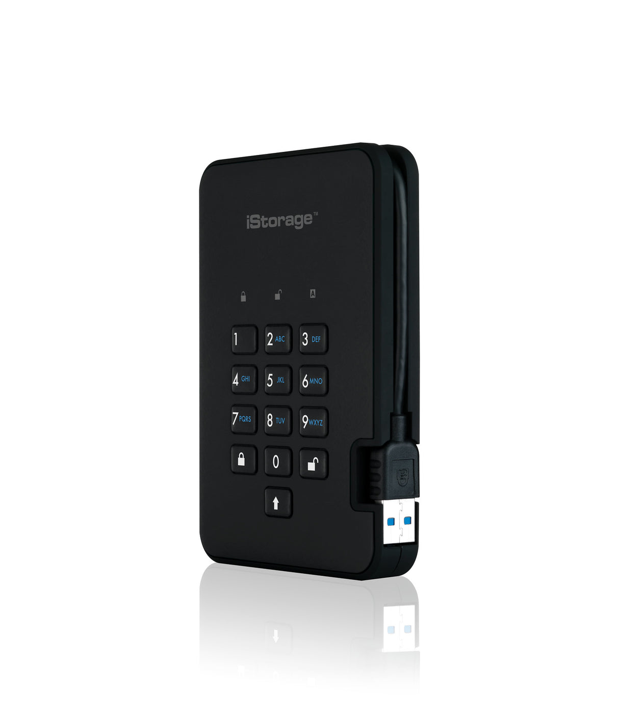 iStorage diskAshur² HDD 1TB Black | Secure Portable Hard Drive |AES-XTS 256-bit Hardware Encryption | PIN protected | OS & Platform Independent | TAA Compliant|Brute force hack defence | Dust/Water Resistant