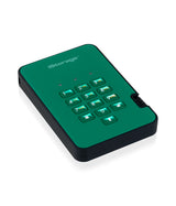 iStorage diskAshur² SSD 512GB Green | Secure Portable Solid State Drive |AES-XTS 256-bit Hardware Encryption | PIN protected | OS & Platform Independent | TAA Compliant |Brute force hack defence | Dust/Water Resistant