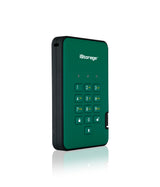 iStorage diskAshur² HDD 3TB Green | Secure Portable Hard Drive |AES-XTS 256-bit Hardware Encryption | PIN protected | OS & Platform Independent | TAA Compliant |Brute force hack defence | Dust/Water Resistant