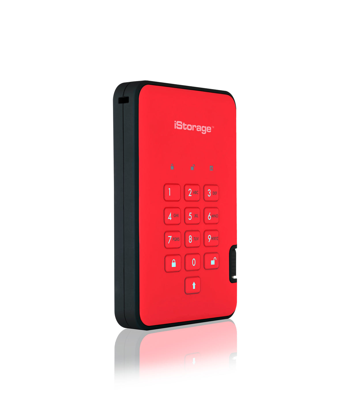 iStorage diskAshur² HDD 3TB Red | Secure Portable Hard Drive |AES-XTS 256-bit Hardware Encryption | PIN protected | OS & Platform Independent | TAA Compliant |Brute force hack defence | Dust/Water Resistant