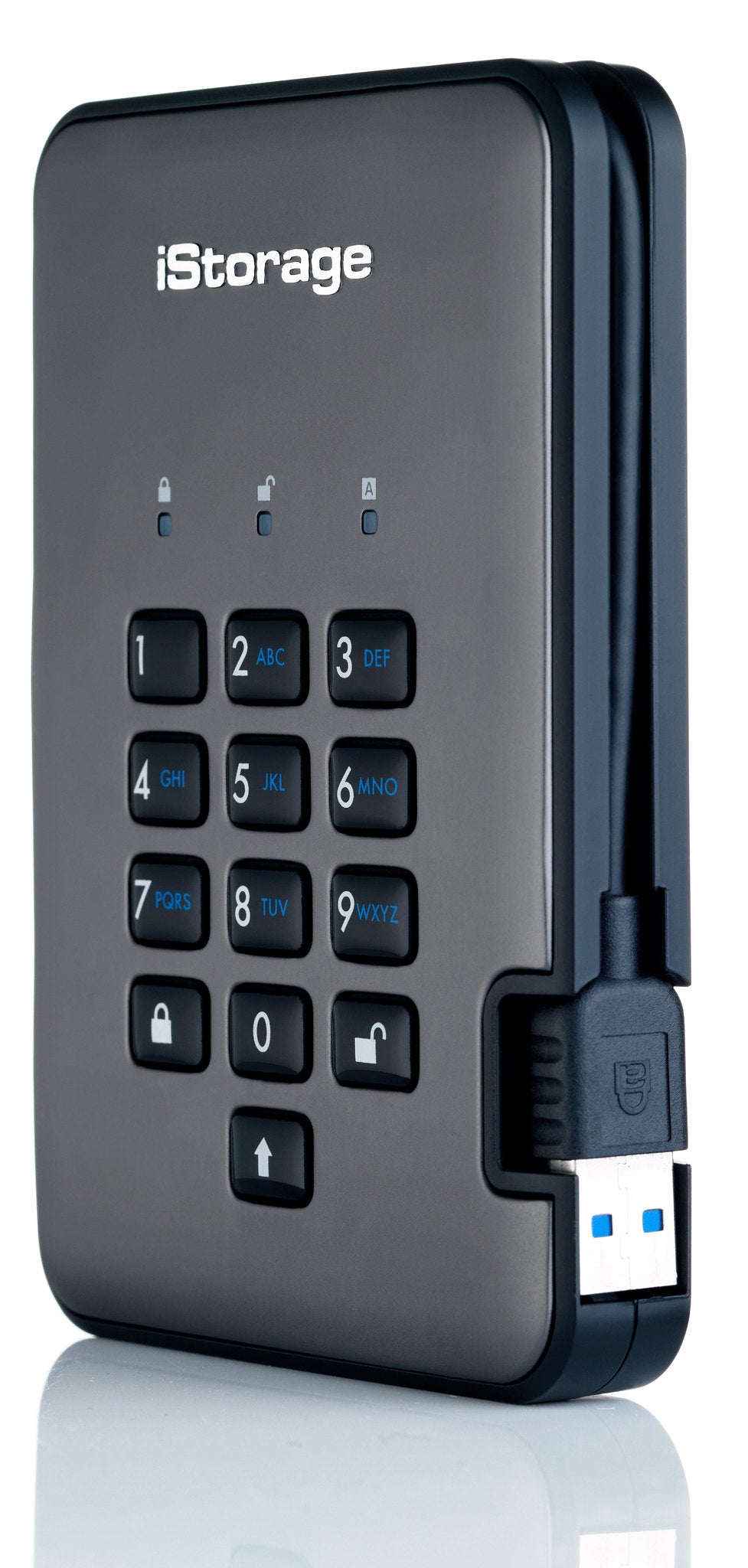 iStorage diskAshur PRO² HDD 2TB | Secure Portable Hard Drive |FIPS 140-2 Level 3 certified | AES-XTS 256-bit Hardware Encryption | PIN protected | OS & Platform Independent |GDPR, TAA Compliant|Brute force hack defence | Dust/Water Resistant