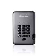 iStorage diskAshur PRO² HDD 4TB | Secure Portable Hard Drive |FIPS 140-2 Level 3 certified | AES-XTS 256-bit Hardware Encryption | PIN protected | OS & Platform Independent |GDPR, TAA Compliant|Brute force hack defence | Dust/Water Resistant