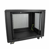 StarTech.com 12U Enterprise-Grade Server Rack Cabinet Kit, 19in Enclosed 4-Post Rack with Shelf and Cable Management, 29in (75cm) Mounting Depth, 992lb (450kg) Capacity