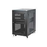 StarTech.com 18U Enterprise-Grade Server Rack Cabinet Kit, 19in Enclosed 4-Post Rack with Shelf and Cable Management, 29in (75cm) Mounting Depth, 992lb (450kg) Capacity