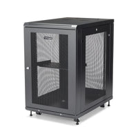 StarTech.com 18U Enterprise-Grade Server Rack Cabinet Kit, 19in Enclosed 4-Post Rack with Shelf and Cable Management, 29in (75cm) Mounting Depth, 992lb (450kg) Capacity