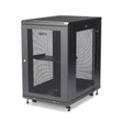 StarTech.com 18U Enterprise-Grade Server Rack Cabinet Kit, 19in Enclosed 4-Post Rack with Shelf and Cable Management, 29in (75cm) Mounting Depth, 992lb (450kg) Capacity