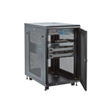 StarTech.com 18U Enterprise-Grade Server Rack Cabinet Kit, 19in Enclosed 4-Post Rack with Shelf and Cable Management, 29in (75cm) Mounting Depth, 992lb (450kg) Capacity