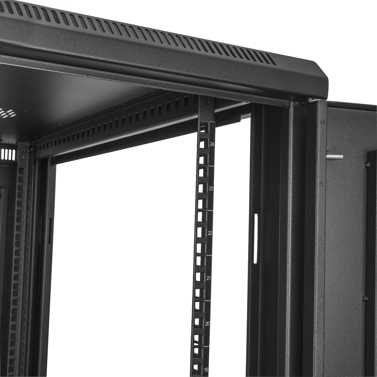 StarTech.com 24U Enterprise-Grade Server Rack Cabinet Kit, 19in Enclosed 4-Post Rack with Shelf and Cable Management, 29in (75cm) Mounting Depth, 992lb (450kg) Capacity