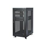 StarTech.com 24U Enterprise-Grade Server Rack Cabinet Kit, 19in Enclosed 4-Post Rack with Shelf and Cable Management, 29in (75cm) Mounting Depth, 992lb (450kg) Capacity