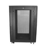 StarTech.com 24U Enterprise-Grade Server Rack Cabinet Kit, 19in Enclosed 4-Post Rack with Shelf and Cable Management, 29in (75cm) Mounting Depth, 992lb (450kg) Capacity