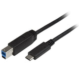 StarTech.com 6.6ft (2m) USB-B to USB-C Cable, USB 5Gbps, Data Cord, USB 3.0, USB-C Data Transfer Cable
