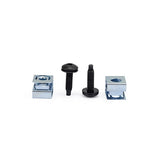 StarTech.com 50-Pack 10-32 19mm Screws and Square Hole Clip Nuts for 19" or 10" Server Racks, Cabinets and Enclosures, Black and Silver - TAA
