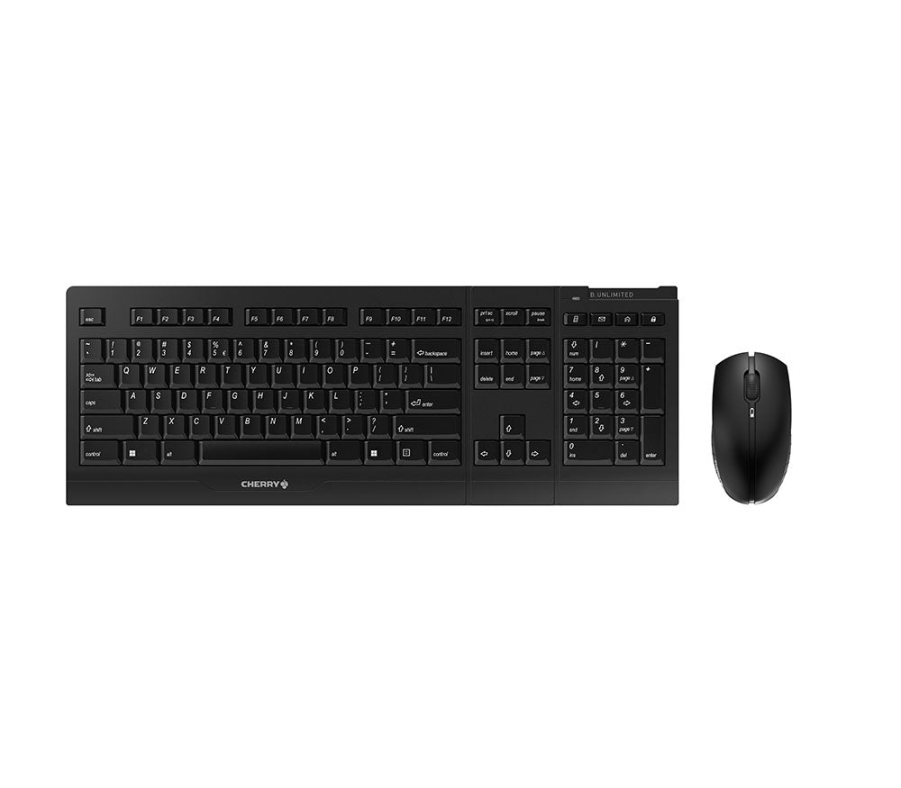 CHERRY B.Unlimited 3.0 keyboard Mouse included Universal RF Wireless QWERTY US English Black