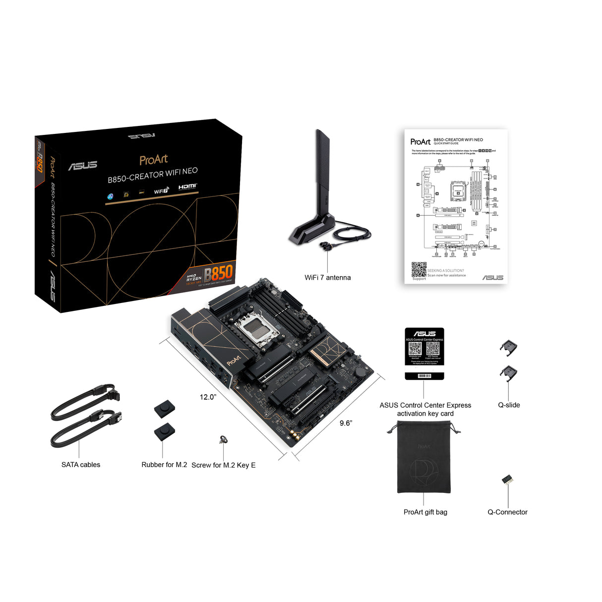 ASUS PROART B850-CREATOR WIFI NEO AMD B850 Socket AM5 ATX