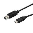 StarTech.com 10ft (3m) USB-B to USB-C Cable, Data Cord, USB 2.0, USB-C Data Transfer Cable