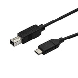 StarTech.com 10ft (3m) USB-B to USB-C Cable, Data Cord, USB 2.0, USB-C Data Transfer Cable