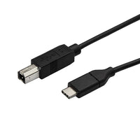 StarTech.com 10ft (3m) USB-B to USB-C Cable, Data Cord, USB 2.0, USB-C Data Transfer Cable
